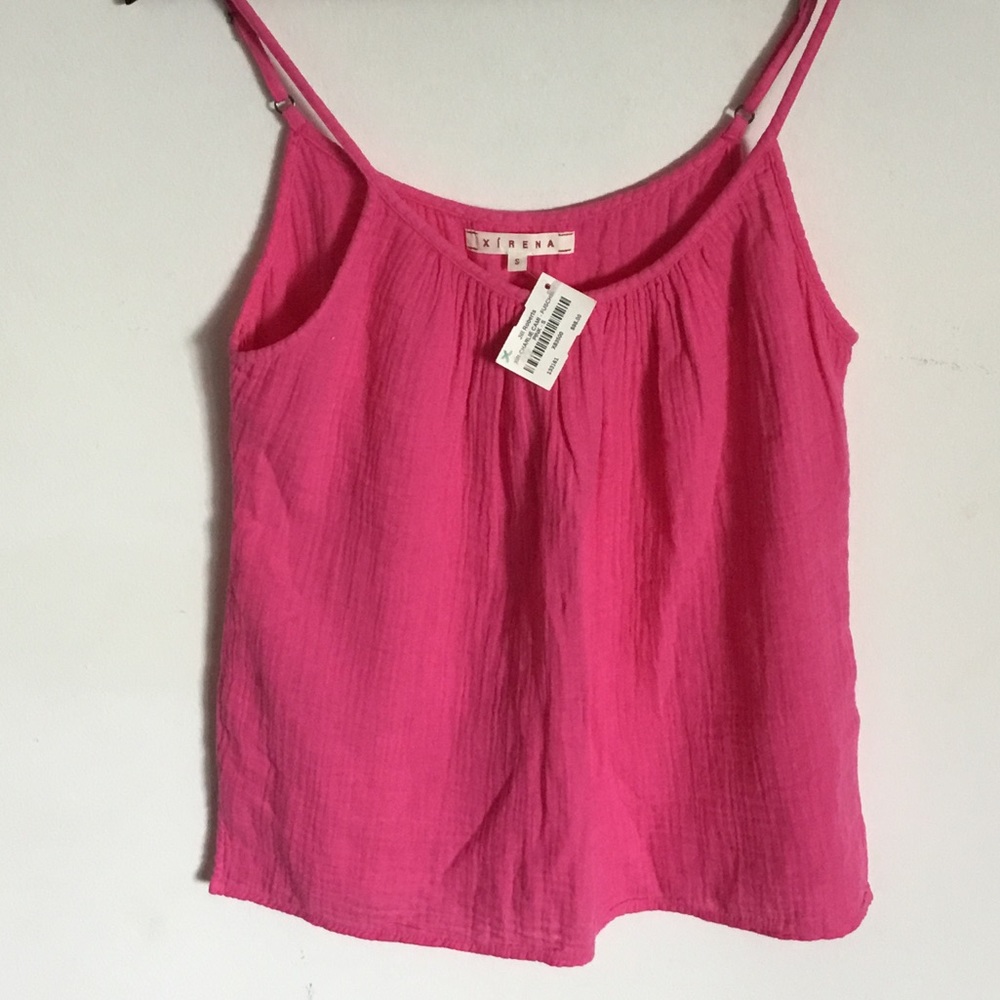 Xirena hot pink tank top